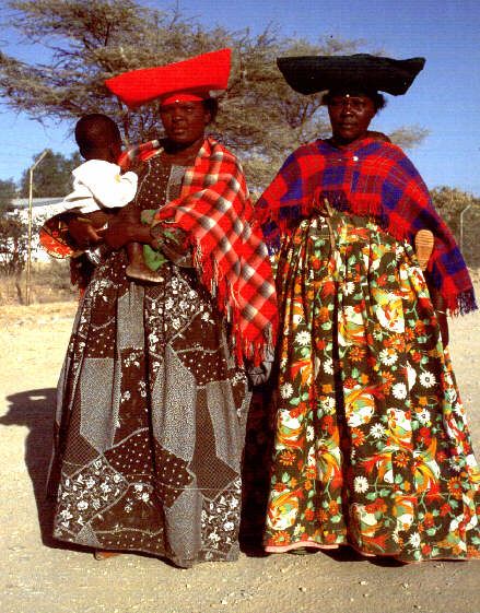 ナミビアのヘレロ族